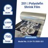 Sealer Sales 24in x 3,500ft General Purpose POF CF Shrink Film, 75 gauge O-24-75-3500-201